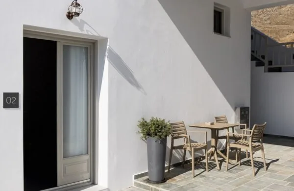 Junior Suite entrance with outdoor furniture